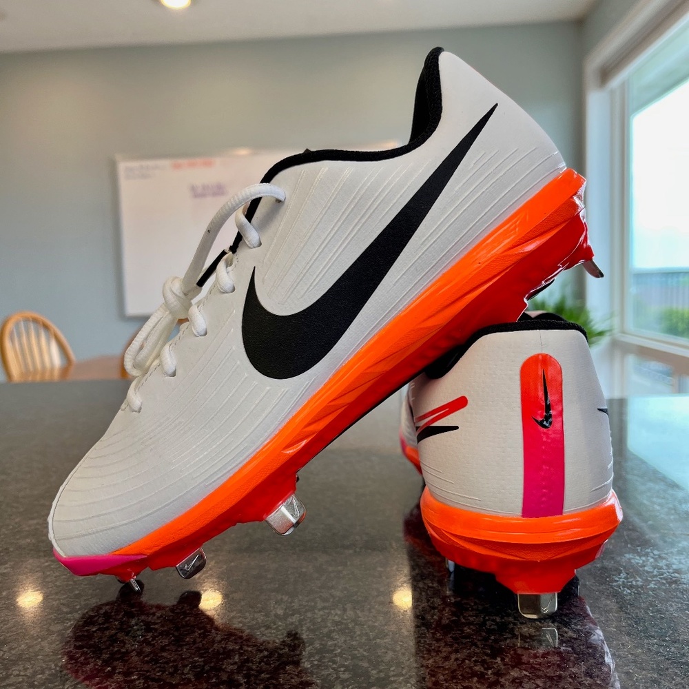 Nike Lunar Hyperdiamond 3 Pro Metal Spike Softball Cleats SZ 9W CD0110-104--NEW!